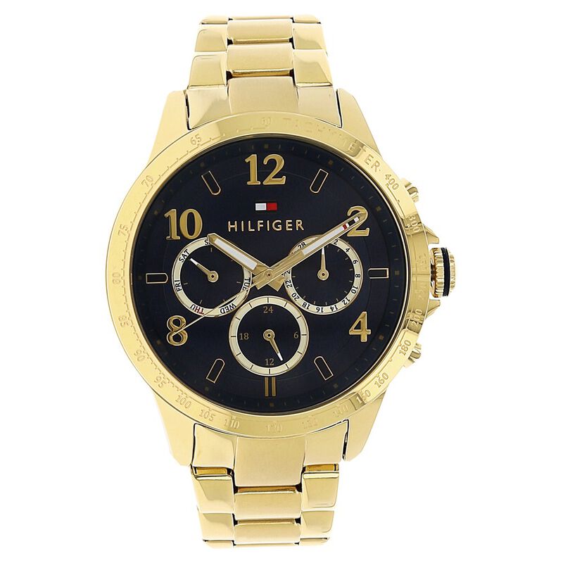 Tommy Hilfiger Quartz Multifunction Blue Dial Metal Strap Watch for Women