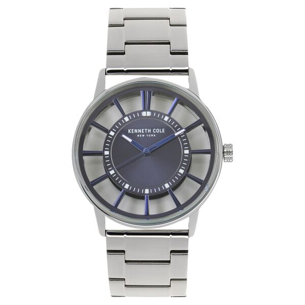 Kenneth Cole Quartz Analog Blue Dial Stainless Steel Strap Watch for Men - image number 0