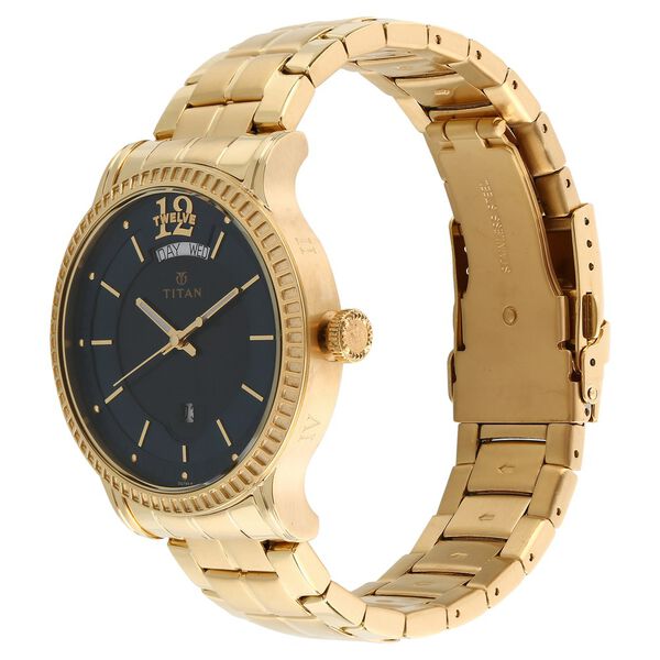 Titan Regalia Sovereign Regalia Sovereign Blue Dial Analog with Day and Date Stainless Steel Strap watch for Men - image number 1