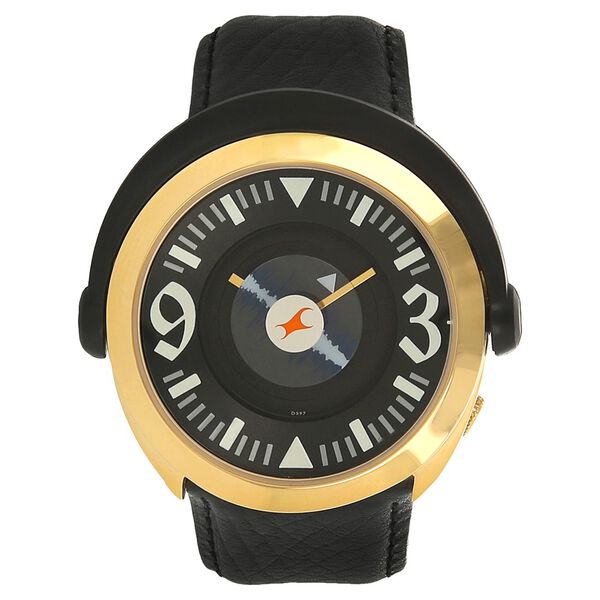 Fastrack Quartz Analog Black Dial Leather Strap Watch for Guys - image number 0