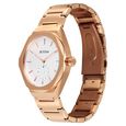 Titan Contour Analog with Small Second and White Dial Rose Gold Stainless Steel Strap Watch for Men - image number 4