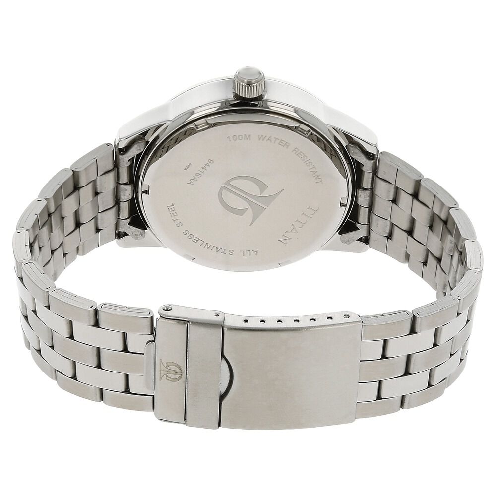 Buy Online Titan Quartz Analog with Date Black Dial Watch for Men nk9441sm01 Titan