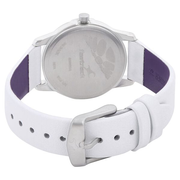 Fastrack Quartz Analog Silver Dial Leather Strap Watch for Girls - image number 3