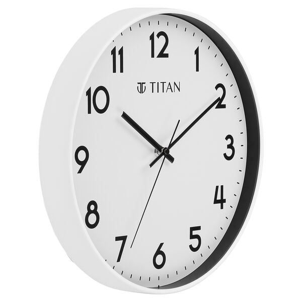 Titan Wall Clock 30 cm White Silent - Image 7