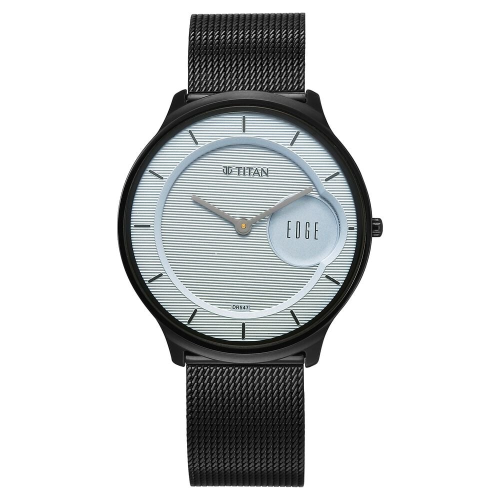 Titan Edge Murals Quartz Analog Grey Dial Stainless Steel Strap Watch For Men-image-18