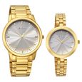 Titan Bandhan Eternal Pair Analog with Silver Dial Yellow Gold Stainless Steel Strap Watch for Couples - image number 1