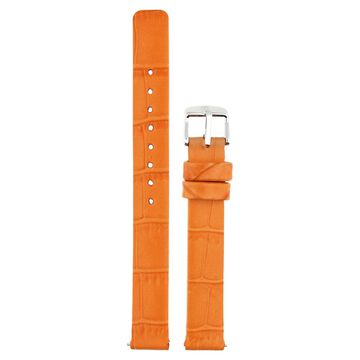 12 mm Orange Genuine Leather Strap for Women