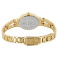 Titan Quartz Analog Champagne Dial Golden Stainless Steel Strap Oval Shaped Watch For Women - image number 3
