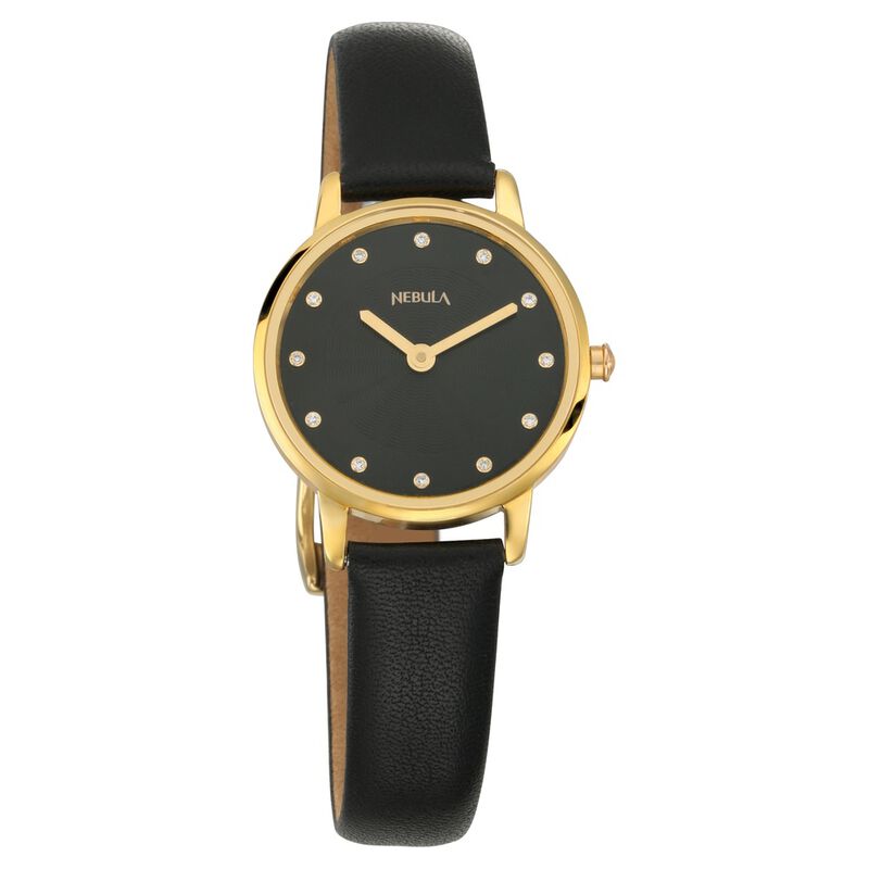 Titan Nebula Lustre Quartz Analog 18 Karat Solid Gold Watch for Women