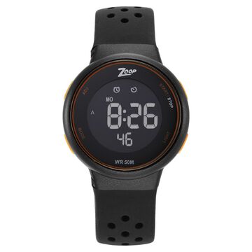 Zoop Digital Watch with Black Dial & Black Strap for Girls Kids, from House of Titan