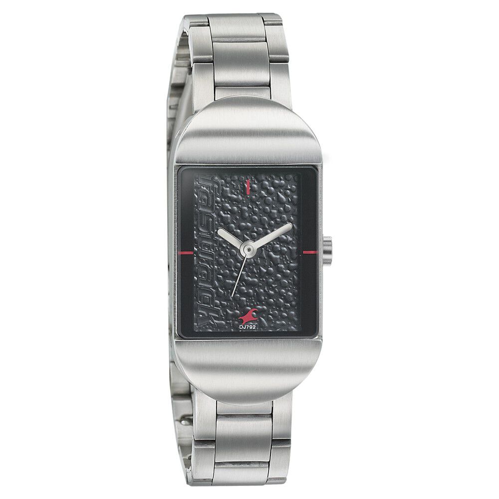 Buy Online Fastrack Go Skate Quartz Analog Black Dial Stainless