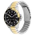 Tommy Hilfiger Quartz Analog Black Dial Multicoloured Stainless Steel Strap Watch For Men - image number 1