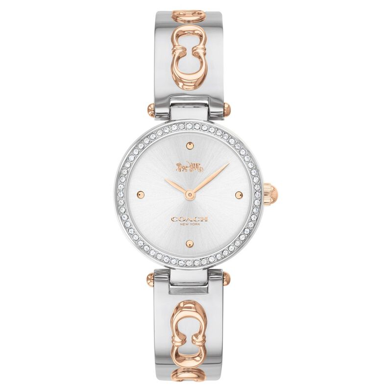 Coach Quartz Analog Silver Dial Stainless Steel Strap Watch for Women
