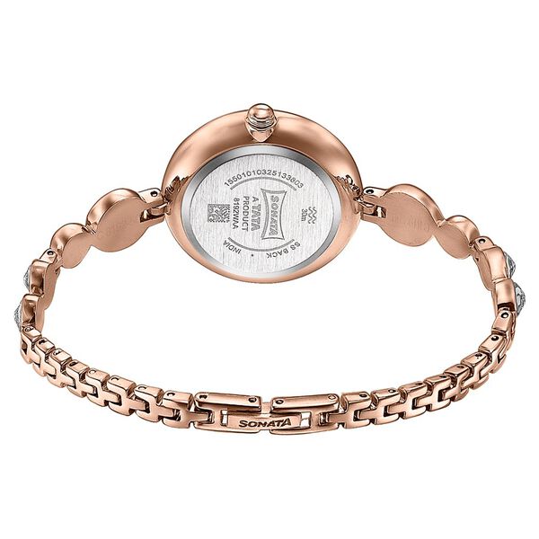 Sonata Aria Timeless Treasures Quartz Analog Rose Gold Dial Bi Metal Strap Watch For Women - image number 4