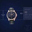 Titan Classic Chrono Blue Dial Leather Watch for Men - image number 2