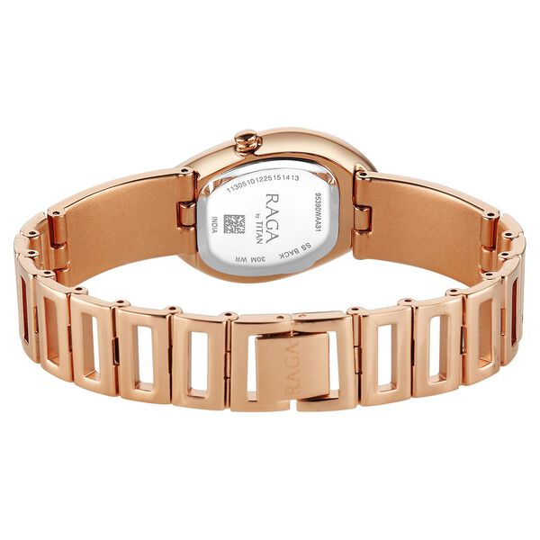 Buy Online Titan Raga Sierra Quartz Analog Amber - Brown Dial Rose Gold ...