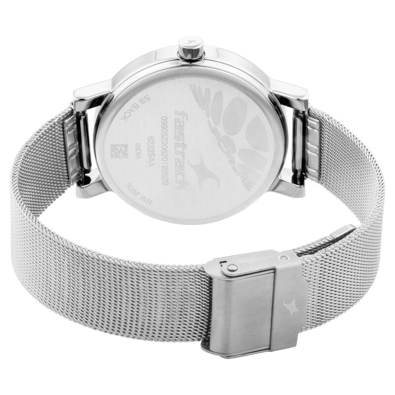 Fastrack Bare Basics Quartz Analog Rose Gold Dial Stainless Steel Strap Watch for Girls - image number 5