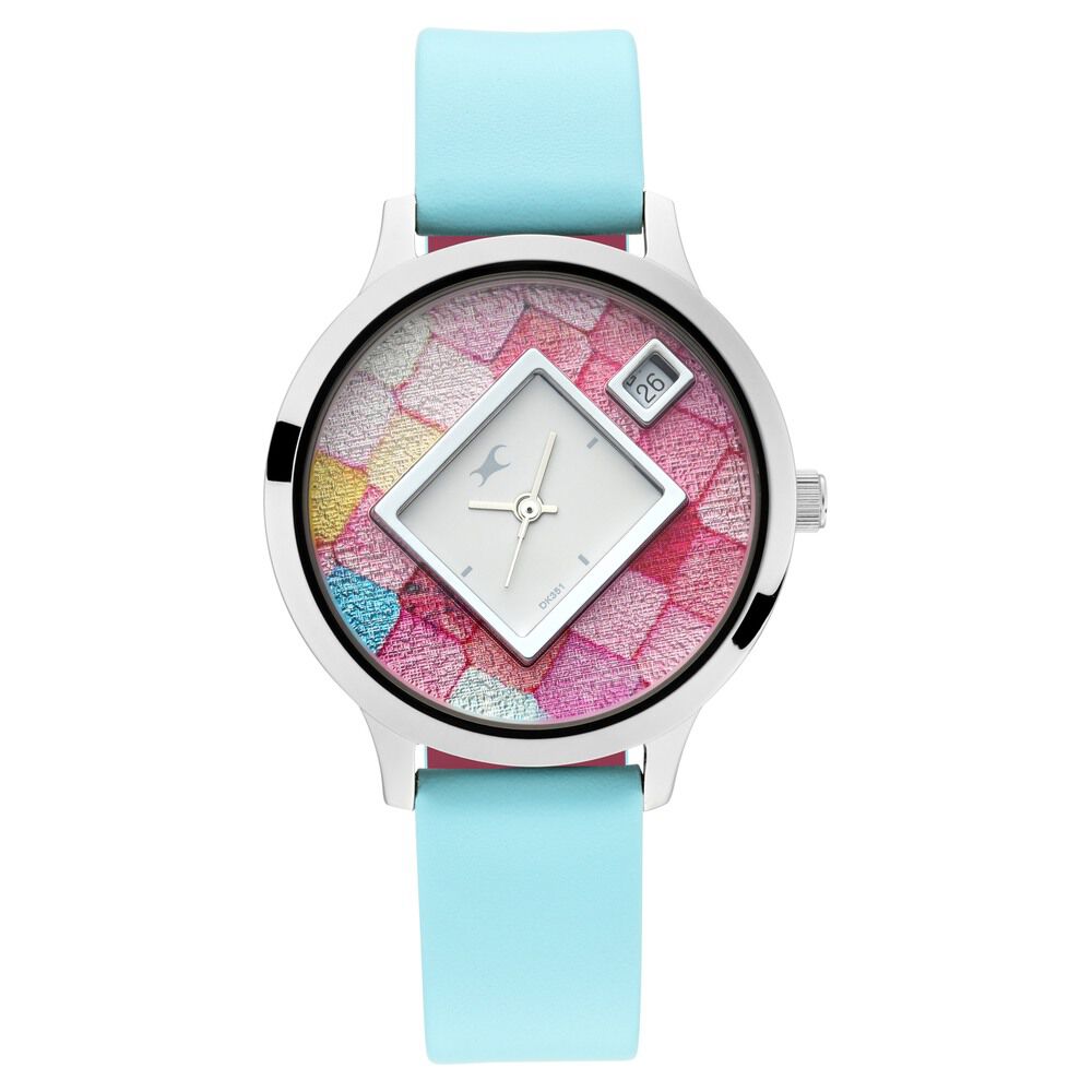 Buy Online Fastrack Fit Outs Quartz Analog with Date Multicoloured