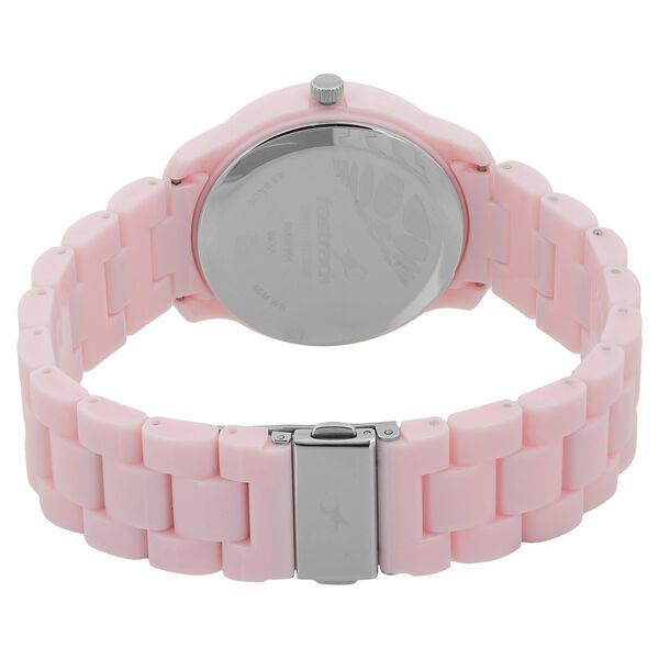 Fastrack Trendies Quartz Analog Pink Dial Plastic Strap Watch for Girls - image number 3