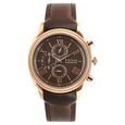 Titan Chrono Classic Brown Dial Chronograph Leather Strap watch for Men - image number 0