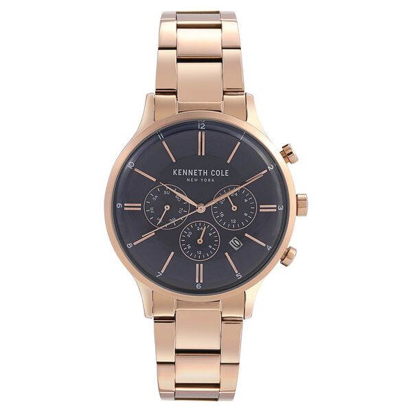Kenneth Cole Quartz Multifunction Blue Dial Stainless Steel Strap Watch for Men - image number 0