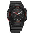 SF Vigour Quartz Digital Analog Digital Black Dial With Black Color Plastic Strap Watch For Unisex