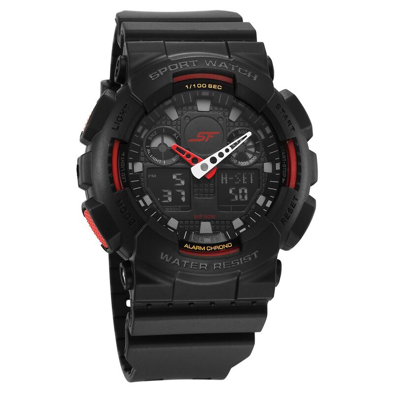 Buy Online SF Vigour Quartz Digital Analog Digital Black Dial With