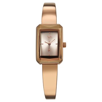 Vyb Diva By Fastrack Quartz Analog Pink Dial Metal Strap Watch For Girls
