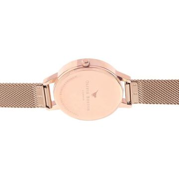 Olivia Burton Quartz Analog White Dial Stainless Steel Strap Watch for Women