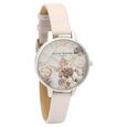 Olivia Burton Quartz Analog White Dial Leather Strap Watch for Women - image number 0