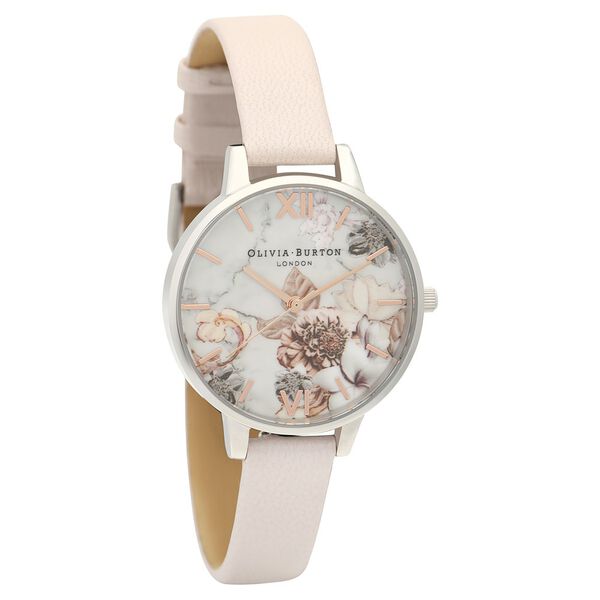Olivia Burton Quartz Analog White Dial Leather Strap Watch for Women - image number 0