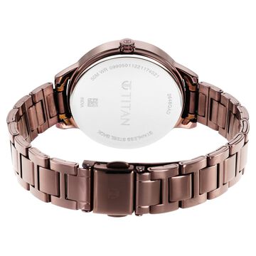 Titan Women's Purple Allure Watch: Floral Mosaic Dial & Sleek Strap