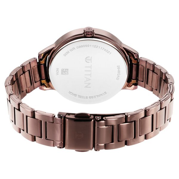 Titan Women's Purple Allure Watch: Floral Mosaic Dial & Sleek Strap - image number 4