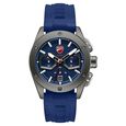 Ducati Quartz Chronograph Blue Dial Blue Silicone Strap Watch For Men - image number 0