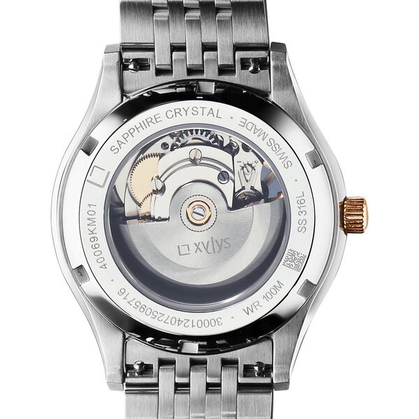 Xylys Belvedere Automatic White Dial Two Toned Stainless Steel Strap Watch For Men - image number 6