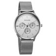 Sonata Festive Quartz Multifunction Silver Dial Metal Strap Watch For Women