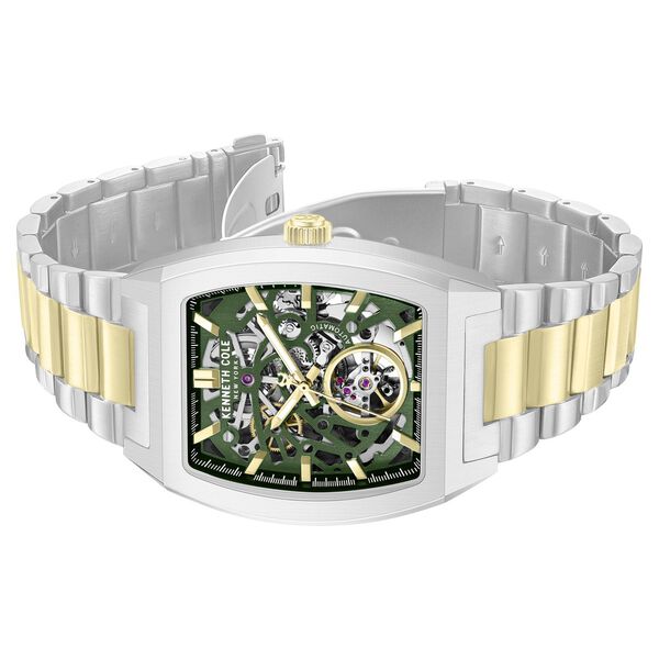 Kenneth Cole Automatic Automatic Green Dial Two Toned Stainless Steel Strap Watch For Men - image number 2