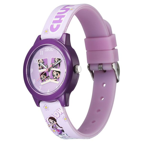 Zoop By Titan Chhota Bheem Quartz Analog Purple Dial Multicoloured Plastic Strap Watch For Kids - image number 3