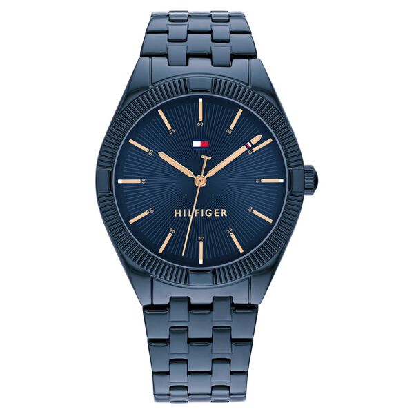 Tommy Hilfiger Quartz Analog Blue Dial Stainless Steel Strap Watch for Women - image number 0