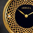 Titan Nebula Filigree 18k Gold Analog Diamond Studded Indices Leather Strap Watch for Men - image number 1
