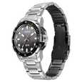 Titan Zero Hour Diver's 100m Analog with Black Dial Silver Stainless Steel Strap Watch for Men - image number 2