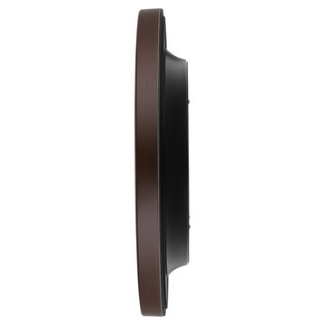 Titan Contemporary Wall Clock Quartz Analog Analog Dark Brown Dial - Size 31 cm x 31 cm (Medium)