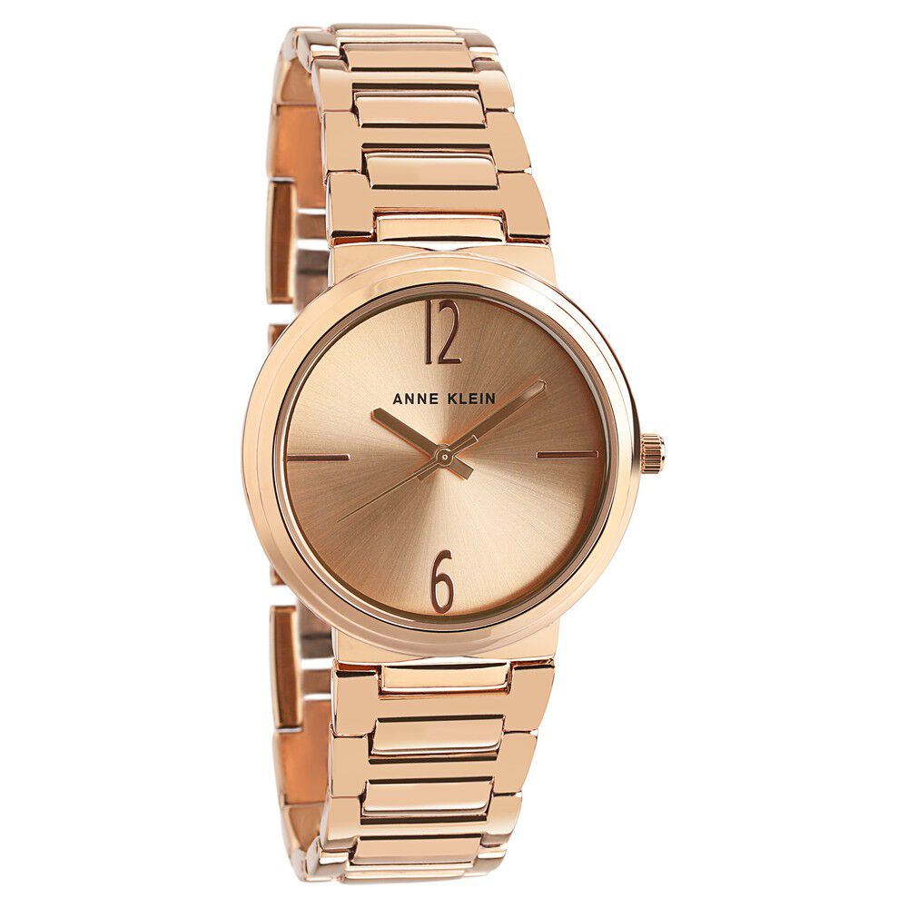 Buy Online Anne Klein Quartz Analog Rose Gold Dial Metal Strap