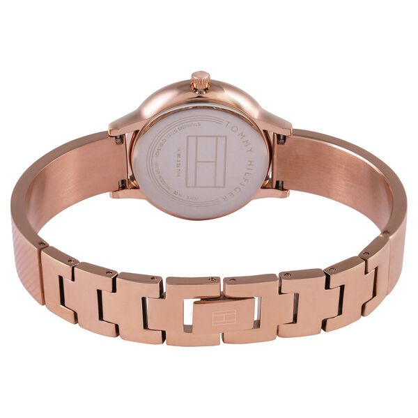 Tommy Hilfiger Quartz Analog Rose Gold Dial Metal Strap Watch for Women - image number 4
