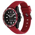 Tommy Hilfiger Quartz Analog Black Dial Red Silicone Strap Watch For Men - image number 1