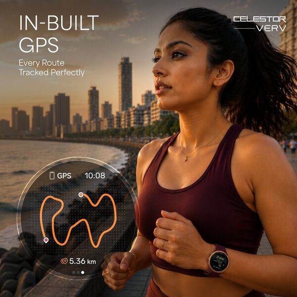 Titan Celestor Verv Women Smartwatch with 1.19" AMOLED Display, Training Load and Readiness, Zone Based Training - image number 1