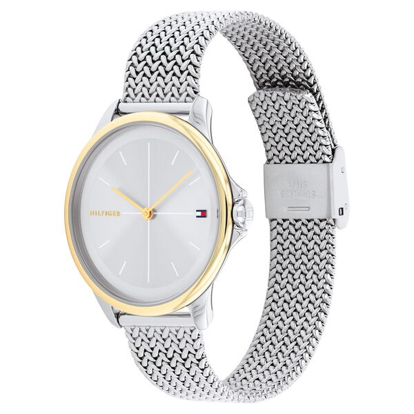 Buy Online Tommy Hilfiger Quartz Analog White Dial Stainless Steel ...