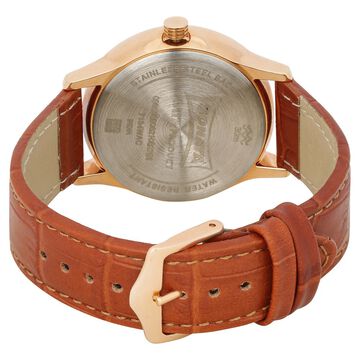 Sonata Quartz Analog with Date Grey Dial Leather Strap Watch for Men
