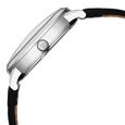 Titan Elegance Analog with Date by Hand and Dark Grey Dial Black Leather Strap Watch for Men - image number 4