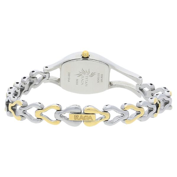Titan Raga White Dial Analog Metal Strap watch for Women - image number 3